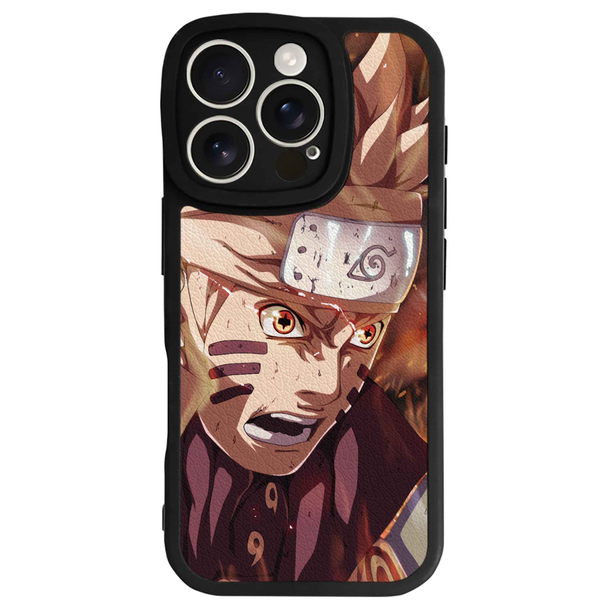 （画像用） NARUTO -ナルト- NARUTO -ナルト- 疾風伝 【iPhone 16シリーズ対応】シリコンスマホケース（レザー調） 材質：シリコン